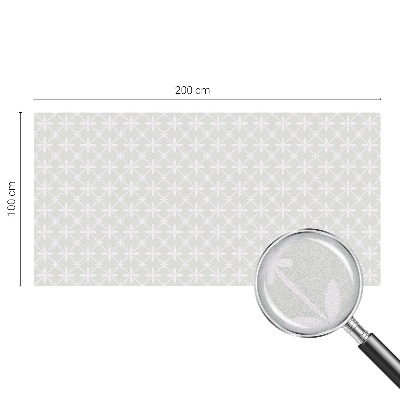 Frostad fönsterfilm med färgat mönster Blomsymmetri