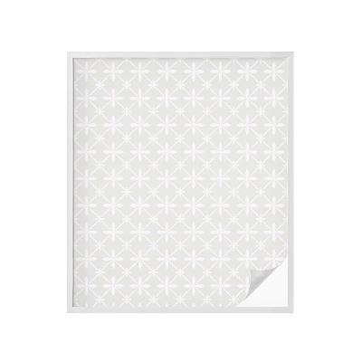 Frostad fönsterfilm med färgat mönster Blomsymmetri