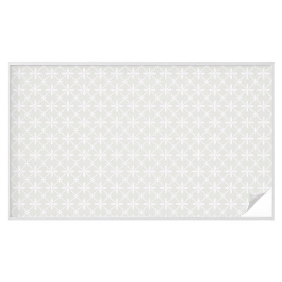 Frostad fönsterfilm med färgat mönster Blomsymmetri