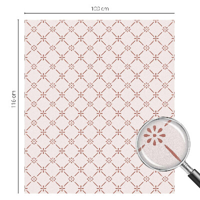 Dekorplast till fönster mosaik Blommönster