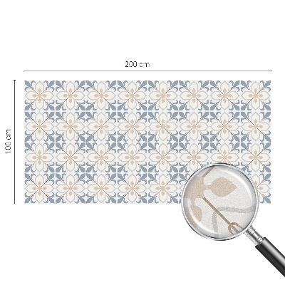 Frostad fönsterfilm med färgat mönster Blommig skönhet