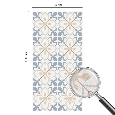 Frostad fönsterfilm med färgat mönster Blommig skönhet