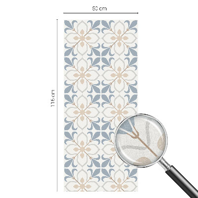 Frostad fönsterfilm med färgat mönster Blommig skönhet