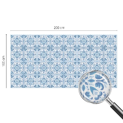 Dekorplast till fönster mosaik Blommiga ornament