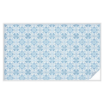 Dekorplast till fönster mosaik Blommiga ornament