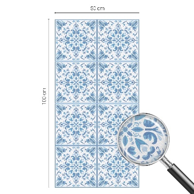 Dekorplast till fönster mosaik Blommiga ornament
