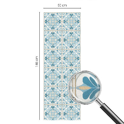 Frostad fönsterfilm med färgat mönster Blommiga plattor