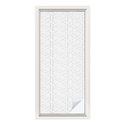 Solfilm fönster insynsskydd Geometrisk fläta