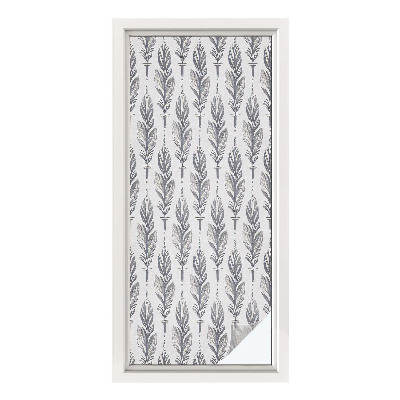 Dekorplast till fönster mosaik Eleganta fjädrar