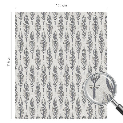 Dekorplast till fönster mosaik Eleganta fjädrar