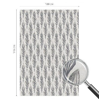 Dekorplast till fönster mosaik Eleganta fjädrar