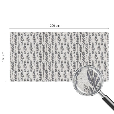 Dekorplast till fönster mosaik Eleganta fjädrar