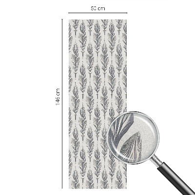 Dekorplast till fönster mosaik Eleganta fjädrar