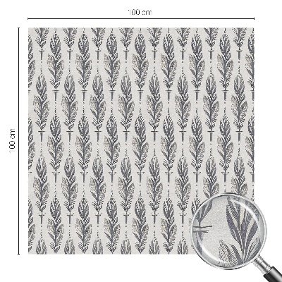 Dekorplast till fönster mosaik Eleganta fjädrar