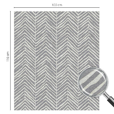 Frostfilm med dekorativt mönster Sicksackmönster