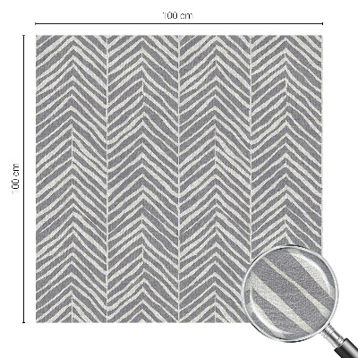 Frostfilm med dekorativt mönster Sicksackmönster