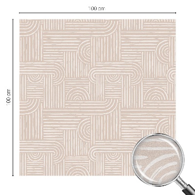 Fönsterfilm med mosaikmönster Geometriskt mönster