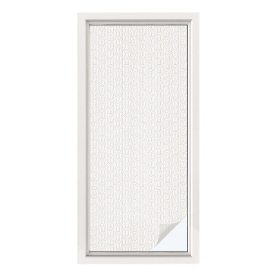 Frostad fönsterfilm med färgat mönster Delikat rosett