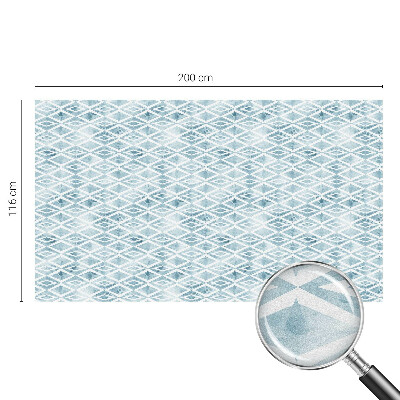 Dekorplast till fönster mosaik Blå romber