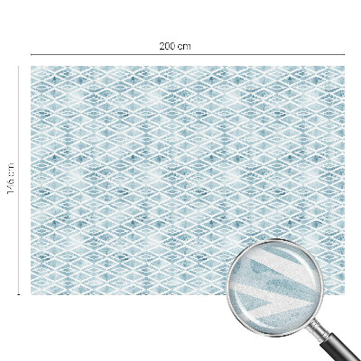 Dekorplast till fönster mosaik Blå romber