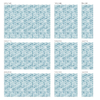 Dekorplast till fönster mosaik Blå romber