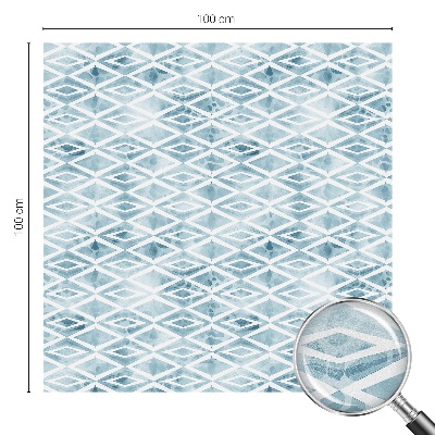 Dekorplast till fönster mosaik Blå romber