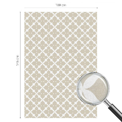 Fönsterfilm med mosaikmönster Geometriska löv