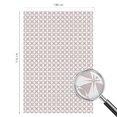 Frostfilm med dekorativt mönster Harmonins geometri