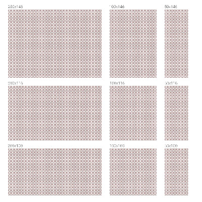 Frostfilm med dekorativt mönster Harmonins geometri