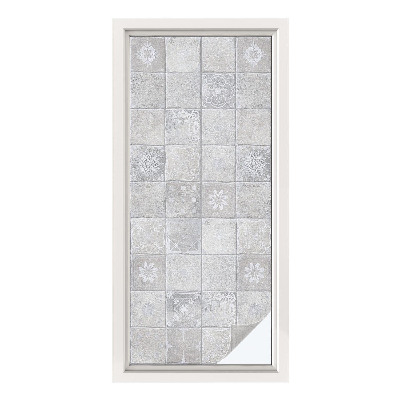 Fönsterfilm med mosaikmönster Dekorativ keramik