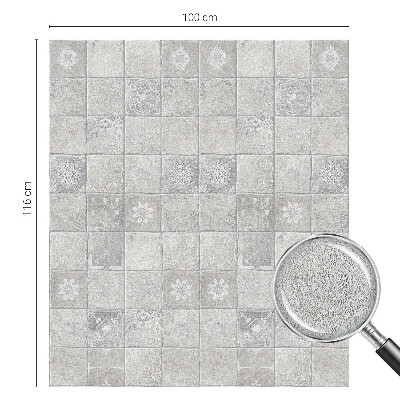 Fönsterfilm med mosaikmönster Dekorativ keramik