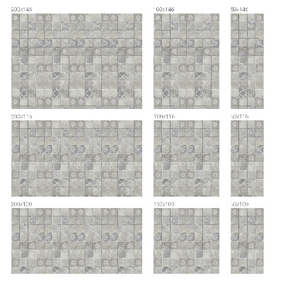 Fönsterfilm med mosaikmönster Dekorativ keramik