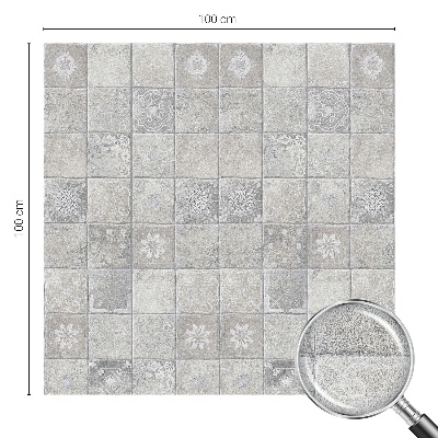 Fönsterfilm med mosaikmönster Dekorativ keramik