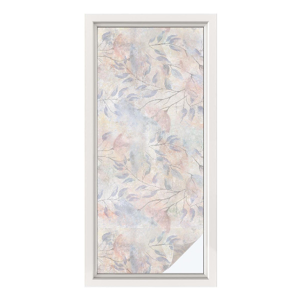 Frostad fönsterfilm med färgat mönster Ändrande effekt