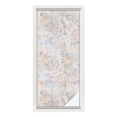 Frostad fönsterfilm med färgat mönster Ändrande effekt