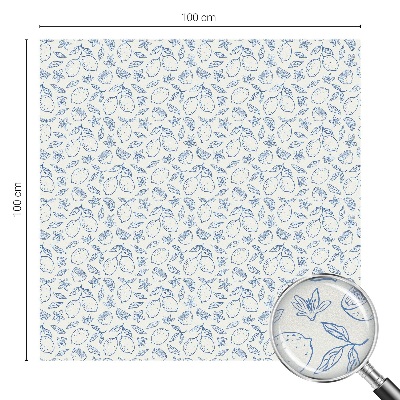 Solfilm fönster insynsskydd Citronmönster