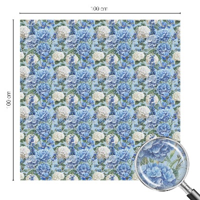 Fönsterfilm med mosaikmönster Blommig charm