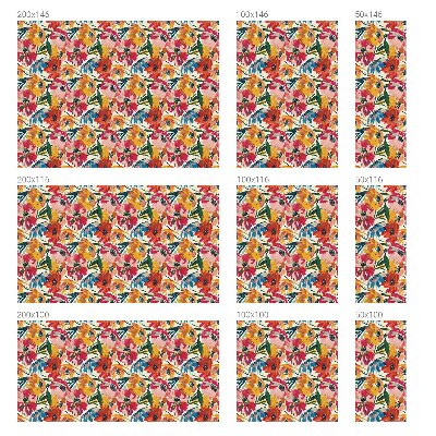 Frostad fönsterfilm med färgat mönster Blomexplosion