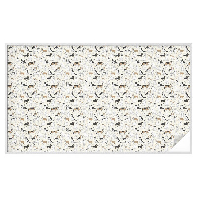 Frostfilm med dekorativt mönster Hundmönster