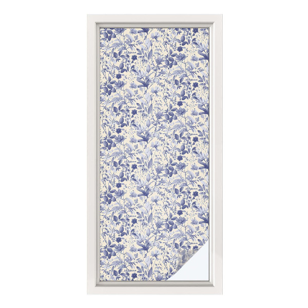 Solfilm fönster insynsskydd Blomsymmetri