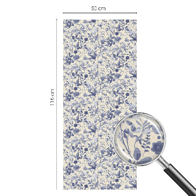 Solfilm fönster insynsskydd Blomsymmetri