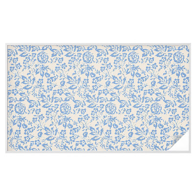 Frostad fönsterfilm med färgat mönster Blommor blad