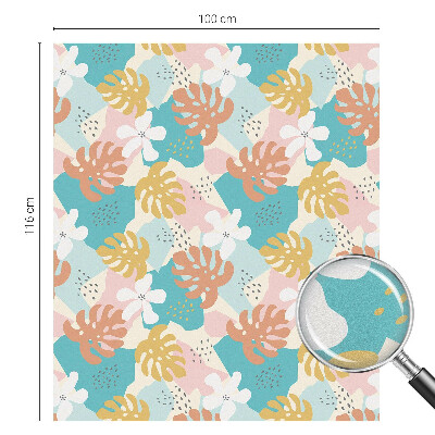 Dekorplast till fönster mosaik Exotisk natur