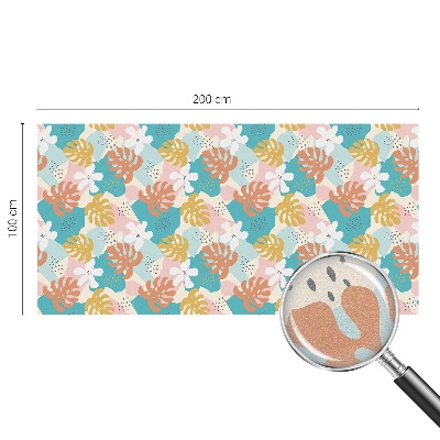 Dekorplast till fönster mosaik Exotisk natur