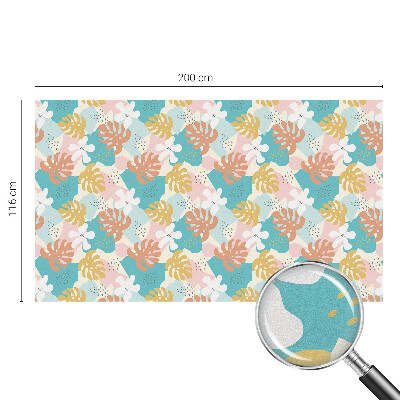 Dekorplast till fönster mosaik Exotisk natur