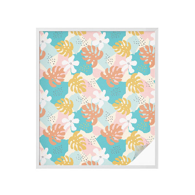 Dekorplast till fönster mosaik Exotisk natur