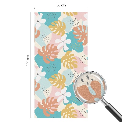 Dekorplast till fönster mosaik Exotisk natur