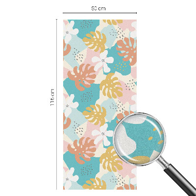 Dekorplast till fönster mosaik Exotisk natur