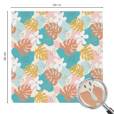 Dekorplast till fönster mosaik Exotisk natur