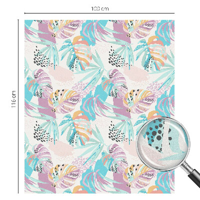 Frostfilm med dekorativt mönster Abstrakt djungel